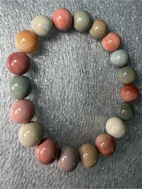 10MM Alashan Agate Natural Crystal Bracelet